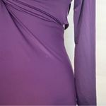 Lucy in the Sky  Long Sleeve Twist Dress in Purple cocktail formal dress size S Photo 3