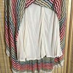 Nic+Zoe Heavy Wavy Striped Double Layered Maxi Skirt Linen Cotton XS Photo 10
