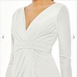 Mac Duggal Ieena‎ By  Style No. 26554 White Size 10 Maxi Photo 2