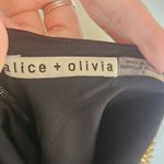 Alice + Olivia Harmony Chain-trimmed Satin Drapey Slip Black Mini Dress sz 8 Photo 8