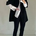 Theory Seamed Slit Legging in Black Precision Ponte Size P Retail $175 Photo 0