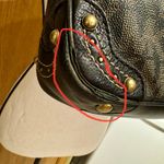 Michael Kors Vintage Black Signature Logo Coated Leather Hobo Shoulder Bag W/COA Photo 11