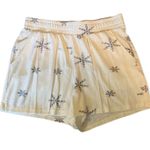 Cozie By Pink Rose White Velour Shorts Snowflake Medium NWOT Photo 0