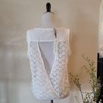 Solitaire White Lace Tank Top Medium Photo 3