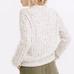 Madewell Donegal Bowden Henley Wool Blend Sweater Coziest Yarn in Cream Photo 9