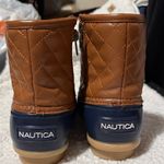 Nautica  Quilted Brown and Black Duck Boots Photo 2