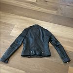 Barneys Originals Leather Biker Jacket Size UK 10/US 6 Black Photo 9