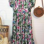 Sugar Lips NEW Sugar + Lips Tropical Striped Midi Dress​ Photo 5