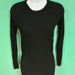 Windsor Ribbed Black Bodycon Dress Photo 2