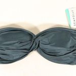 Seafolly NWT Shine On Twist Bandeau in Blueprint Photo 0