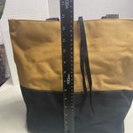 Saks 5th Avenue SAKS‎ 5TH AVENUE Canvas Tote Bag Mustard 12.5X6.5X11.5 SEE DESCRIPTION Photo 9