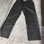 Topshop NWT  Black Coated Straight Leg Raw Hem Jeans W25 Moto Y2K 90’s Photo 3