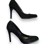 LC Lauren Conrad Womens Four Inch High Heel Shoes Pumps Slip On Black Size 6.5 Photo 3