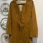 Free People Bradley Faux Suede Mini Dress Tobacco Photo 4