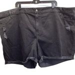 Old Navy  Size 30 Plus Size Mid Rise Boyfriend Black Jean Shorts. New Photo 0