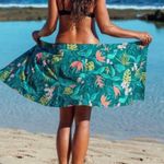 Rip skirt Paia Hawaii Green Tropical Print Wrap Skirt Size Medium Photo 9