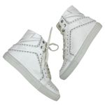 Zadig & Voltaire High Flash Studded Leather High Top Sneaker White Size 40 Photo 5
