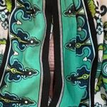 London Times aqua green and white print halter dress size 10P Photo 4