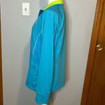 Adidas  women’s track jacket turquoise green trim‎ full zip size L BIN E Photo 1