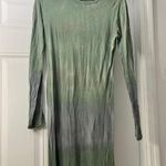 Lovers + Friends Maxi Green Ombré Long Sleeve Dress Photo 1