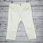Nine West Jeans NWT Size 16 Off White Denim Chrystie Capri Jeans Photo 0