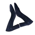 Kelly & Katie  Womens 9 M Liya Slip On Pumps Black Casual Heel Faux Suede Shoes Photo 6