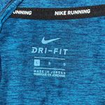 Nike  Dri-Fit Size L Blue 1/4 Zip Athletic Pullover Top w/ Thumbholes Photo 2