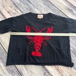 Pearls & Camo Navy Sweater with Red Lobster Design Blue Size XL Photo 6