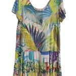 Jams World  Hattie Mini Tier Skirt Dress Medium Taffy Tropical Retro Floral RARE Photo 0