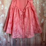 C/MEO COLLECTIVE  Coral Check Same Things Mini Babydoll Dress Photo 11