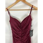 La Femme NWT  Ruched Mini Dress in Dark Berry size 2 Photo 2
