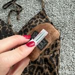 Hello Kitty NTW Detachable  Brooch Leopard Print Halter Neck Strapless Top Photo 6