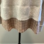 Hem & Thread  Cream Sweater Plaid Hem Panel NWT Photo 1