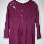 Vintage‎ Khaki Rose Corduroy Dress Photo 4