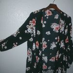 Torrid  0 Floral Black Heavy Fringe Cardigan Plus Photo 4