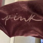 PINK - Victoria's Secret Victoria's Secret Pink NWT Velvet Velour Maroon Sweatpants Medium Y2K Retro Photo 2