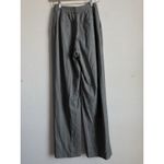 Babaton  Cascade Pants Womens Size 8 Pleated Gray Herringbone High Rise Wide Leg Photo 3