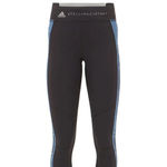 Stella‎ McCartney Adidas Black Blue Snake Print Panel Performance Leggings Size M Photo 1