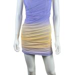 ZARA  Ombré Mesh Strapless Mini Dress Photo 3