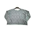 Garnet Hill Garnet Hill Women's Size Small Black Blue Thread Knit Sweater 100% Wool #HH5-4 Photo 6