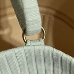 Madewell  Women's Ribbed Balconette Bikini Top In Iced Mint Size Large Photo 11