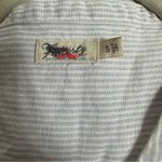 Faherty  Isha Linen Dress Womens Mini S Purple White Striped Button Front Pleated Photo 3