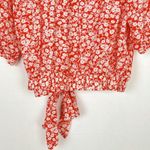Lost + Wander  Pick Me At Hello Surplus Top Floral Tie Waist Size Medium M EUC Photo 13