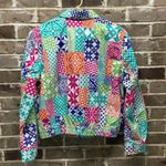 Polo Ralph Lauren Jacket Full Zip Multi Color Patchwork Light Weight Small NWT White Photo 1
