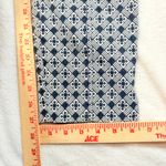 Tory Burch 6 Callie Crop Jacquard Ankle Pants Geometric Navy Officewear Designer Photo 8