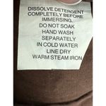 East India Womens Linen Maxi Dress Size L Brown Linen Side Slit Lagenlook Boho Size L Photo 9