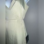 Lulus What a Stunner Sage Green Satin Asymmetrical Mini Dress NWT Size XS Photo 6