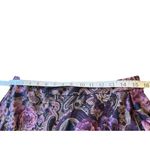 Karin Stevens Vintage Floral Paisley Midi Skirt Vamp Whimsigoth Witchy Sz 12 Elastic Waist Photo 4