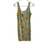 Jolie & Joy Lemon Print Sleeveless Bodycon Dress | Size Medium Green Photo 2