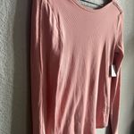 Free People 💖🆕 by We The Free Pink Blush Open Back Long Sleeve Tee✨NWT✨ Photo 3
